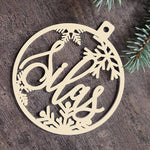 Custom Ornaments, Personalized Christmas Tree Decorations, Custom Wooden Ornaments for Christmas, Hanging Tree Decoration with Your Name