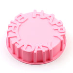 Happy Birthday Cake Mold - Soap Mold - Silicone Mold - Biscuit Mold - Baking Tool - Fondant Mold - Resin Fimo Mold - Jelly Mold - Baking