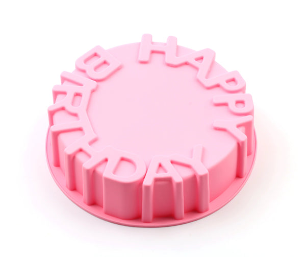 Happy Birthday Cake Mold - Soap Mold - Silicone Mold - Biscuit Mold - Baking Tool - Fondant Mold - Resin Fimo Mold - Jelly Mold - Baking
