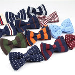 Bow Tie, Mens Bowtie, Knitted Bow Tie, Wedding Bow Tie, Groomsmen, Grooms Bow Tie, Adult Youth Teenage Boy Kids Toddler, Gift for Him
