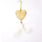 Set of 3 Christmas Ornaments, Christmas Tree Decorations, Star Heart Ornaments for Christmas, Hanging Tree Decoration, Holiday Decor, Tassel