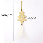 Set of 3 Christmas Ornaments, Christmas Tree Decorations, Star Heart Ornaments for Christmas, Hanging Tree Decoration, Holiday Decor, Tassel