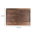 Walnut Edge Grain Cutting Board - Chopping Block - Serving Board - Kitchen Supplies Cooking - Birthday, Anniversary Housewarming Gift