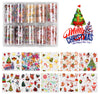 Christmas Nail - Nails Art - Water Transfer Decal Wraps Stickers - Santa Snow Elf Snowmen - Cute Nail Decal - Manicure Supplies - Decoration