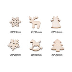 Wooden Christmas Ornaments, Christmas Tree Decorations, Snowflake Reindeer Ornaments for Christmas, Hanging Tree Decoration, Holidy Decor