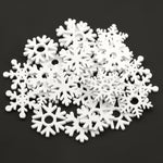Wooden Christmas Ornaments, Christmas Tree Decorations, White Snowflake Ornaments for Christmas, Hanging Tree Decoration, Holidy Decor