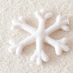 Wool Felt Christmas Ornaments, Christmas Tree Decorations, Snowflake Star Ornaments for Christmas, Hanging Tree Decoration, Holidy Decor