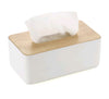 Wooden Tissue Box - Rectangular Modern Box - Handkerchief Box - Unpainted Decoupage Box - Home Decor - Plain Natural - Oak Wood