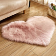Heart Floor Rugs Simple Plain Carpet Rug - Bedroom Living Room Decor - Housewarming Gift - Floor Mat - Soft Thick Fur - Decoration - Wedding