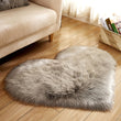 Heart Floor Rugs Simple Plain Carpet Rug - Bedroom Living Room Decor - Housewarming Gift - Floor Mat - Soft Thick Fur - Decoration - Wedding