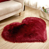 Heart Floor Rugs Simple Plain Carpet Rug - Bedroom Living Room Decor - Housewarming Gift - Floor Mat - Soft Thick Fur - Decoration - Wedding