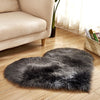 Heart Floor Rugs Simple Plain Carpet Rug - Bedroom Living Room Decor - Housewarming Gift - Floor Mat - Soft Thick Fur - Decoration - Wedding