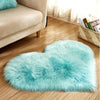 Heart Floor Rugs Simple Plain Carpet Rug - Bedroom Living Room Decor - Housewarming Gift - Floor Mat - Soft Thick Fur - Decoration - Wedding