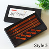 Japanese Style Wooden Chopstick and Chopstick Holder Rest Set - Travel Set with Box - Oriental Tableware Sushi - Chinese Chopstick - Natural