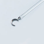 Moon Necklace - Crescent Moon Necklace - Dainty Silver Moon Pendant -  Delicate Necklace - Dainty Necklace - Gift for Her - Celestial