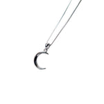 Moon Necklace - Crescent Moon Necklace - Dainty Silver Moon Pendant -  Delicate Necklace - Dainty Necklace - Gift for Her - Celestial