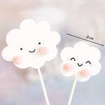 ตกแต่งคัพเค้ก - รูปเมฆ ดวงจันทร์ ลูกโป่ง - ตกแต่งงานเลี้ยงวันเกิดครั้งแรก งานเลี้ยงวันเกิด งานเลี้ยงสละโสด งานหมั้น