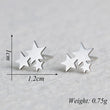Star Studs - Star Stud Earrings - Tiny Star Earrings - Thin Silver Earrings - Simple Stud Earrings - Dainty Stud Earrings -  Earrings Gift
