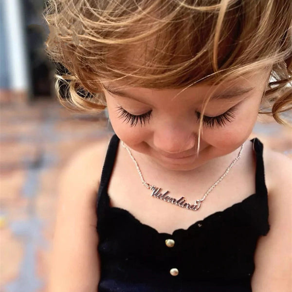 Personalized Name Necklace For Kids, Name Necklace For Girls, Gold Silver Rose Gold, Custom Necklace, Birthday Present, Christmas Gifts