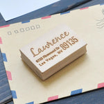 Custom Wooden Stamp - Address Stamp - Custom Address Stamper - Personalized Stamp - Create Your Own - Return Address - Wedding Envelope