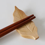 Leaf Chopstick Rest - Wooden Chopstick Holder - Cute Japanese Chopstick Stand - Serving Utensils - Table Decor - Restaurant Decoration