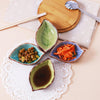 Ceramic Leaf Dish, Sauce Holder, Japanese Sushi Restaurant Supplies, Sauce Dish, Soap Jewelry Storage Ring Spoon Rest Trinket Decoration
