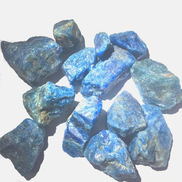 Raw Apatite Crystal  - Blue Apatite Stone - Healing Crystals and Stones - Motivational - Chakra - Natural Rough Stone - Apatite Cluster