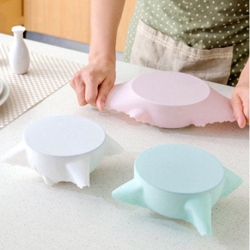 Reusable Bowl Covers, Silicone Bowl Covers, Reusable Washable Bowl Glass Jar Covers, Fabric Dish Covers, Cloth Food Cover, Bowl Cover