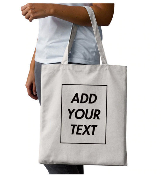 Custom Personalised Canvas Tote Bag Shoulder Bag Shopping Bag - Personalized Photo, Logo, Text, Slogan, Business,  Bulk buy, Wholesale Bags