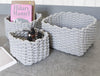 Nordic Cotton Rope Storage Box - Storage Chest - Woven Basket -  Handmade Organizer Basket - Toy Trunk - Desk Organizer - Books Clothes Pens
