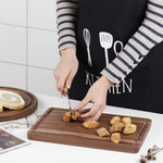Walnut Edge Grain Cutting Board - Chopping Block - Serving Board - Kitchen Supplies Cooking - Birthday, Anniversary Housewarming Gift