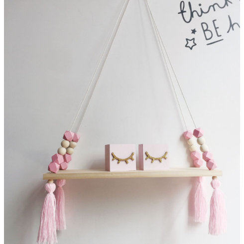 Wooden Hanging Shelf, Nursery Shelves, Small Floating Shelf, Swing Shelves, Baby Shower Favours For Girls, Small Wooden Wall Shelf, Decor