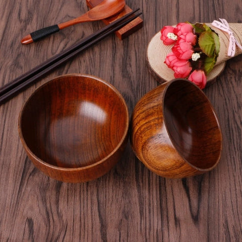 Wooden Bowl, Rice Bowl, Soup, Wooden Tableware, Restaurant Eco-Friendly Wooden Bowl, Serving Bowl, Home Decor Gift, Wooden Dish, Pinch Bowl