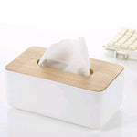 Wooden Tissue Box - Rectangular Modern Box - Handkerchief Box - Unpainted Decoupage Box - Home Decor - Plain Natural - Oak Wood