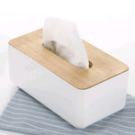Wooden Tissue Box - Rectangular Modern Box - Handkerchief Box - Unpainted Decoupage Box - Home Decor - Plain Natural - Oak Wood