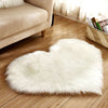 Heart Floor Rugs Simple Plain Carpet Rug - Bedroom Living Room Decor - Housewarming Gift - Floor Mat - Soft Thick Fur - Decoration - Wedding