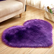 Heart Floor Rugs Simple Plain Carpet Rug - Bedroom Living Room Decor - Housewarming Gift - Floor Mat - Soft Thick Fur - Decoration - Wedding