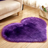 Heart Floor Rugs Simple Plain Carpet Rug - Bedroom Living Room Decor - Housewarming Gift - Floor Mat - Soft Thick Fur - Decoration - Wedding