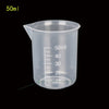 Measuring Cup with Scale - Pitcher - Reusable Silicone Tool Clear Graduated Epoxy Split Cup For Casting Resin Mold Jewelry Art Kitchen