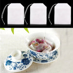 Empty Fabric Tea Bags with String - Eco Friendly Disposable Herb Lavender Pouch Loose Leaf Tea Infuser Strainer Drawstring Filter