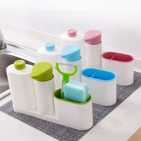 Soap Dispenser & Tray Set For The Kitchen