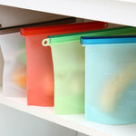 Silicone Vacuum Food Sealer Bags Wraps Fridge Food Storage Container 1.5 Litres - Vacum Sealing Bag - Refrigerator Frozen Bag Fresh Fruit