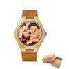 Personalized Photo Designer Watch for Men Women - Custom Picture - Wooden Watch - Christmas Gift - Gift for Dad Mom Boyfriend Girlfriend