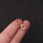 Initial Earrings, Personalized Gift Jewelry, Letter Jewelry, Gold Initial Earring, Dainty Gold Jewelry, Initial Gift Earring, Letter Earring