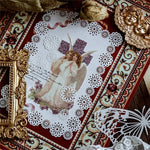 10 Pcs Assorted Crocheted Doilies, Handmade Floral Lace Doilies Round Table Coasters For Wedding Home Decorations ~ 4” Round Doilies Mat