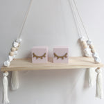 Wooden Hanging Shelf, Nursery Shelves, Small Floating Shelf, Swing Shelves, Baby Shower Favours For Girls, Small Wooden Wall Shelf, Decor