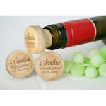 Custom Cork Wine Bottle Stoppers, Personalized Bottle Stoppers, Wine Lover Gift, Bareware, Wine Gift, Engagement Gift, Couples Anniversary