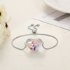 Custom Personalized Heart Shaped Photo/Name Bracelet - Gift for Her - Girlfriend Mom Wife Gift - Wedding Anniversary Gift - Birthday