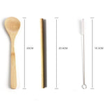 Wood Kitchen Utensil Set | Wooden Spoon Fork Chopstick Set | Cooking Utensils | Eco Friendly Portable Flatware  | Storage Bag | Travel