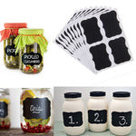 Jar Label Stickers - Chalkboard Blackboard Chalk Board Craft Kitchen Name Tags Black - Container Pantry Kitchen Supplies - Spice Jar Food
